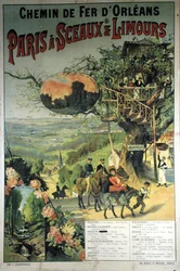 A Chemin de Fer dOrleans-t hirdető plakát Párizstól Sceaux-ig és Limours-ig